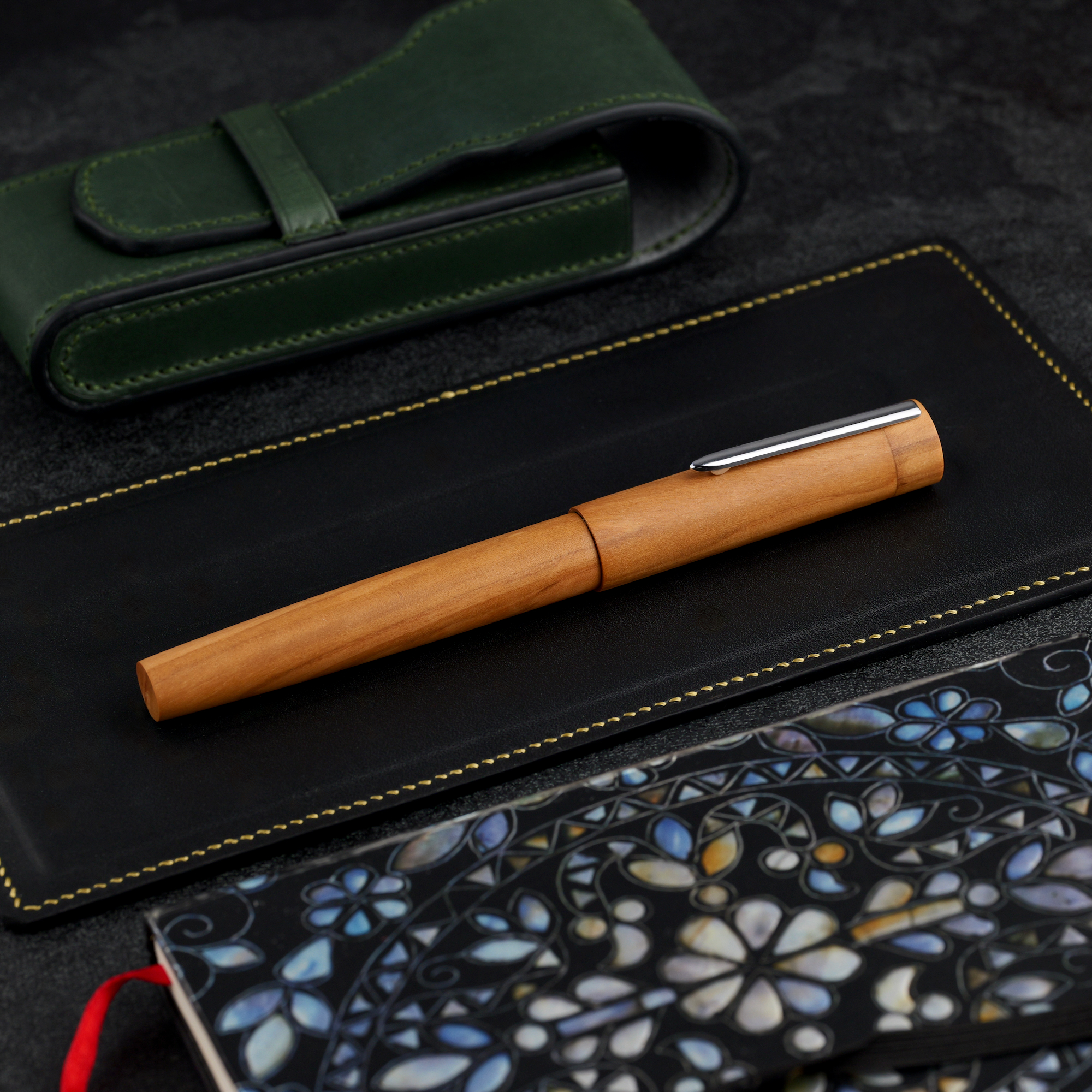 Flat top - drewno oliwne