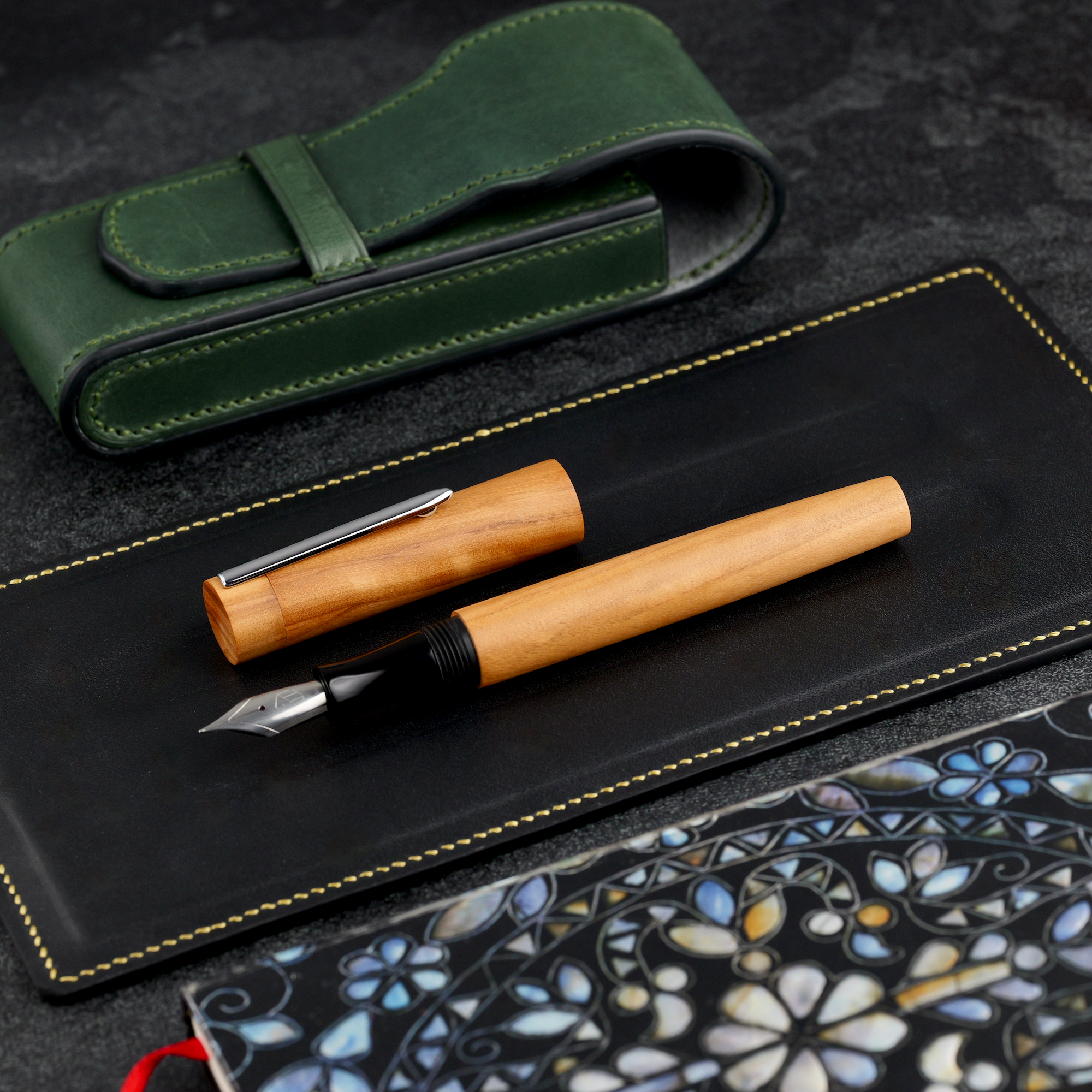 Flat top - drewno oliwne