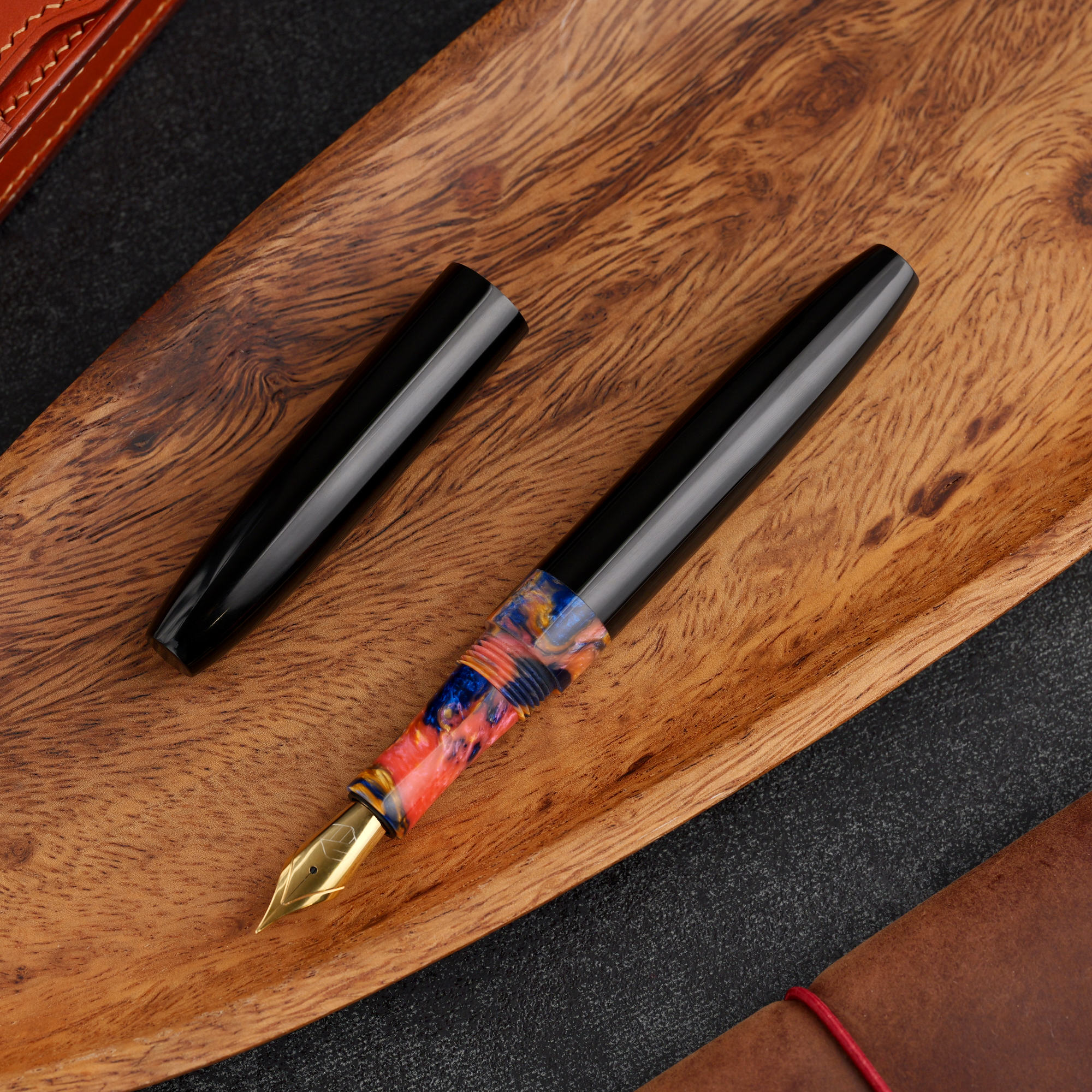 Pasek - żywica - ebonit