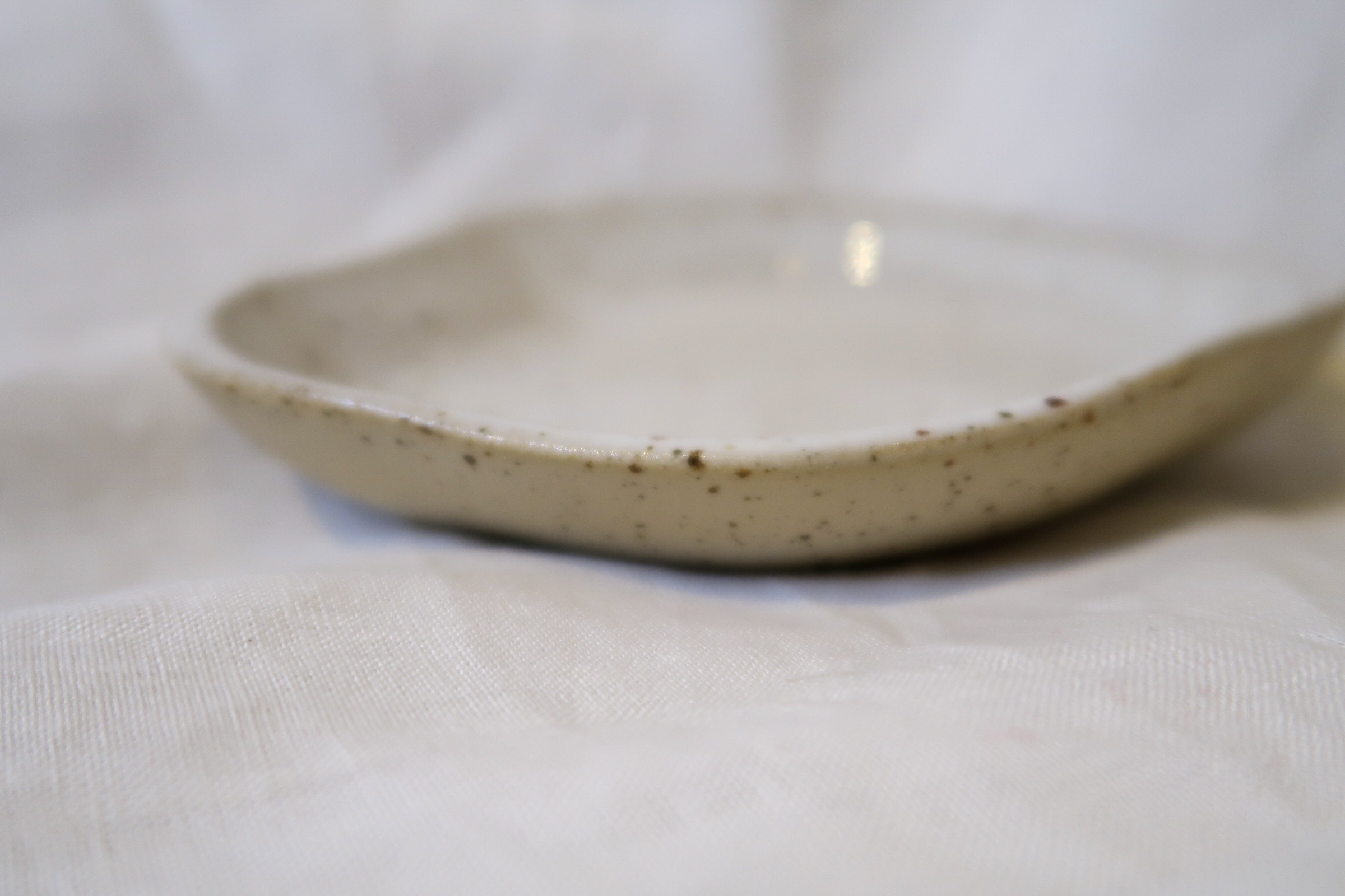 organisch schaaltje 'frosty snow'