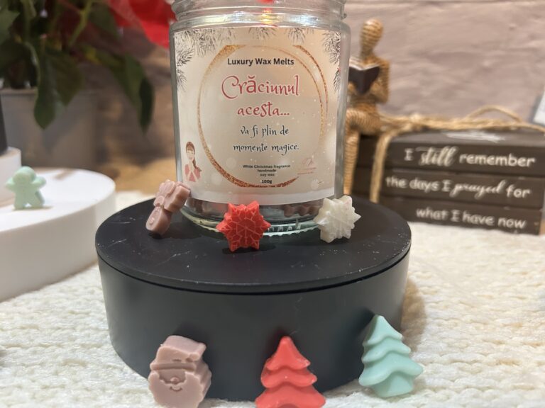 WAX MELTS White Christmas -100 g- Recipient de sticlă
