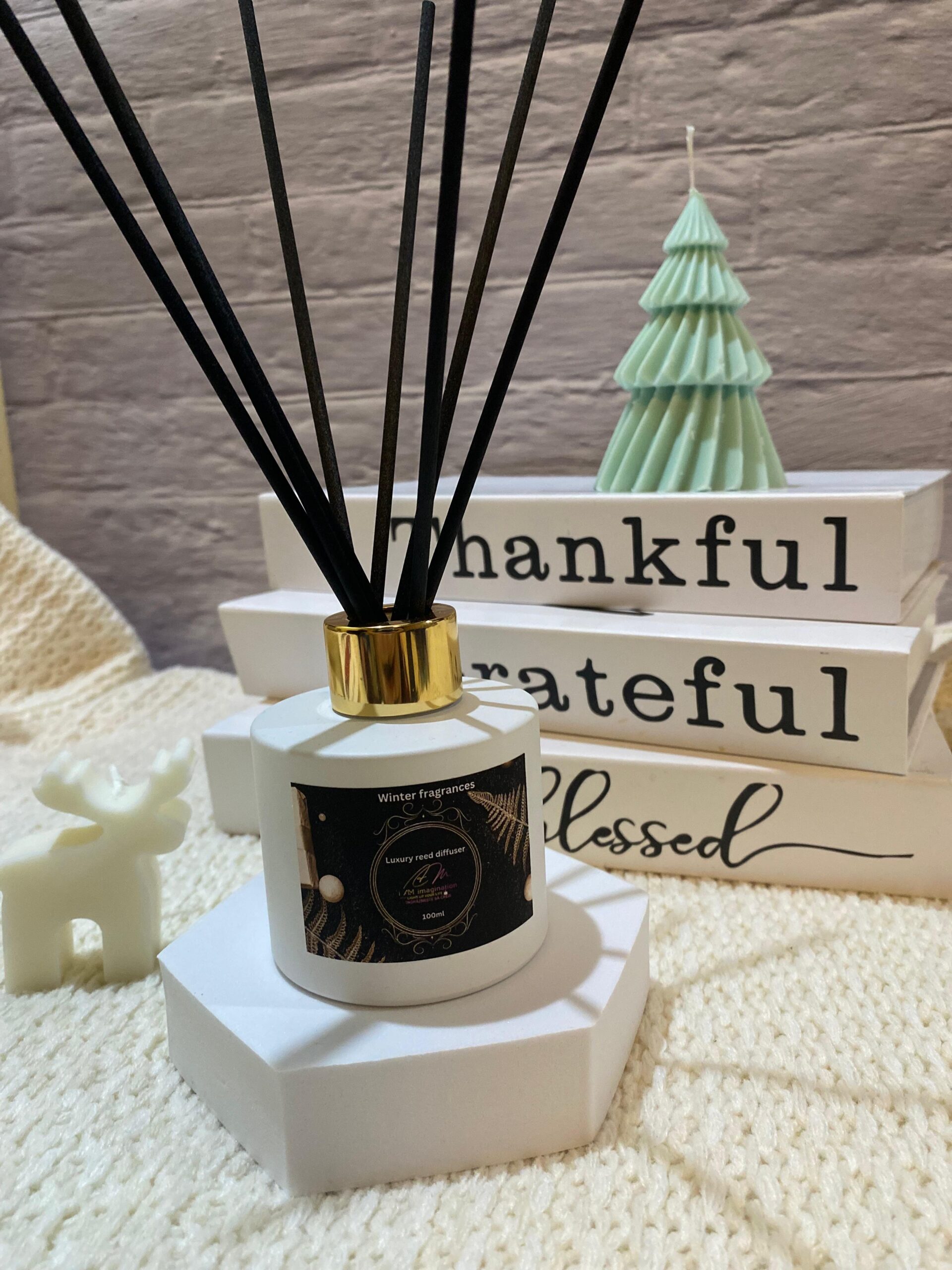 Odorizant de cameră cu bețisoare, White Christmas, 100 ml