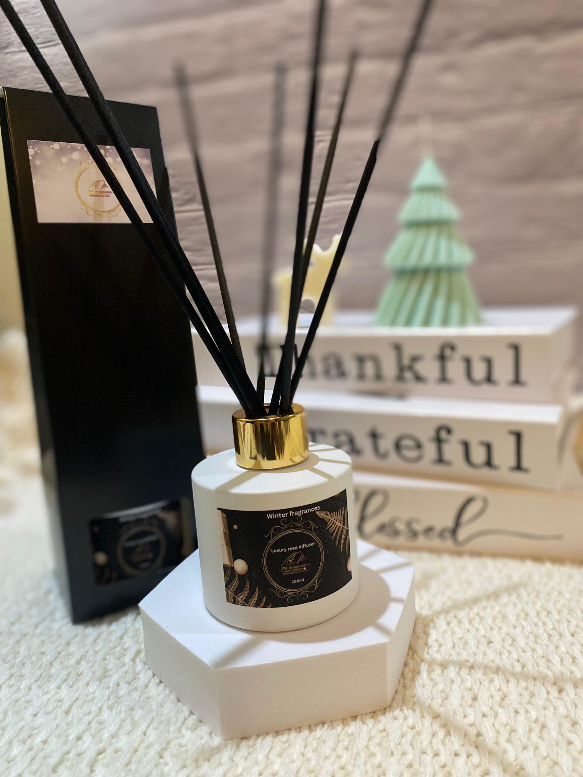 Odorizant de cameră cu bețisoare, White Christmas, 100 ml