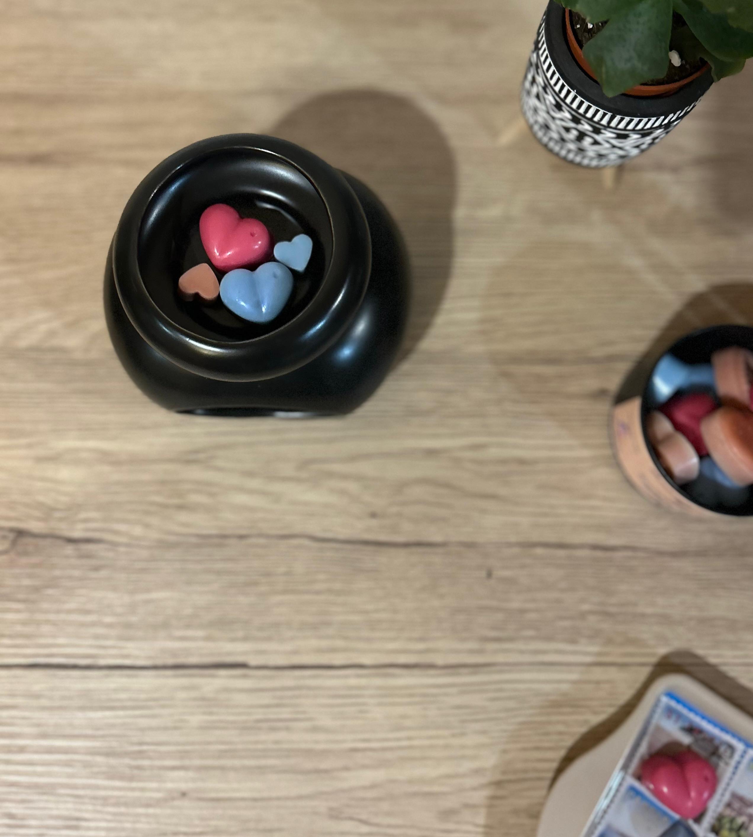 Difuzor Aromaterapie Vas Ceramic Negru