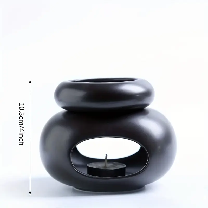 Difuzor Aromaterapie Vas Ceramic Negru