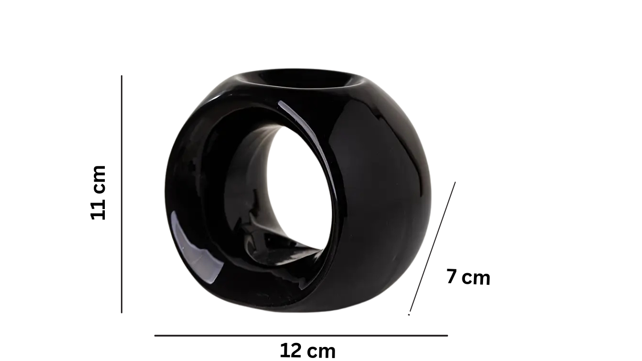 Difuzor Aromaterapie Vas Ceramic Negru