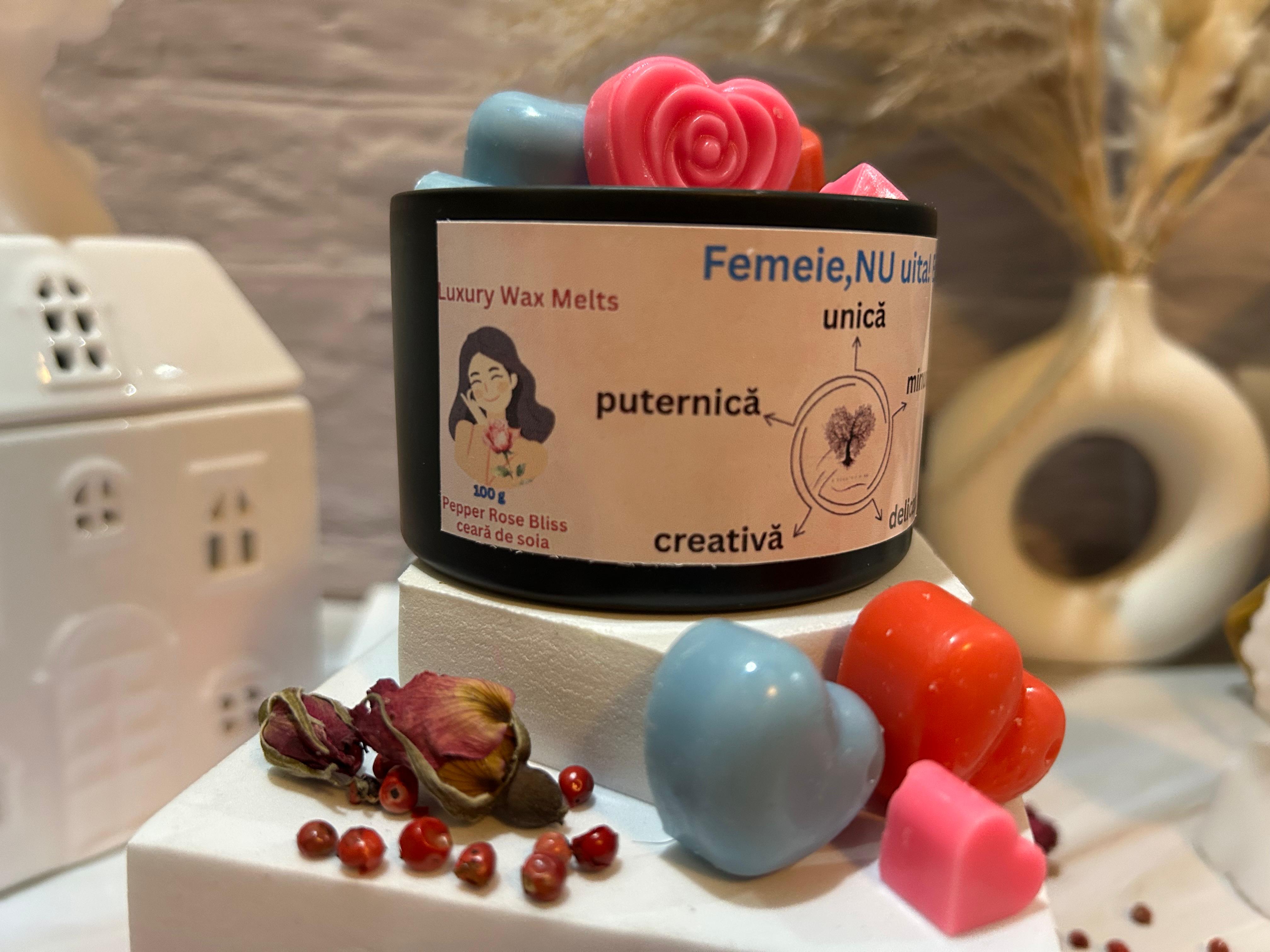 Luxury Wax Melts Pepper Rose Bliss