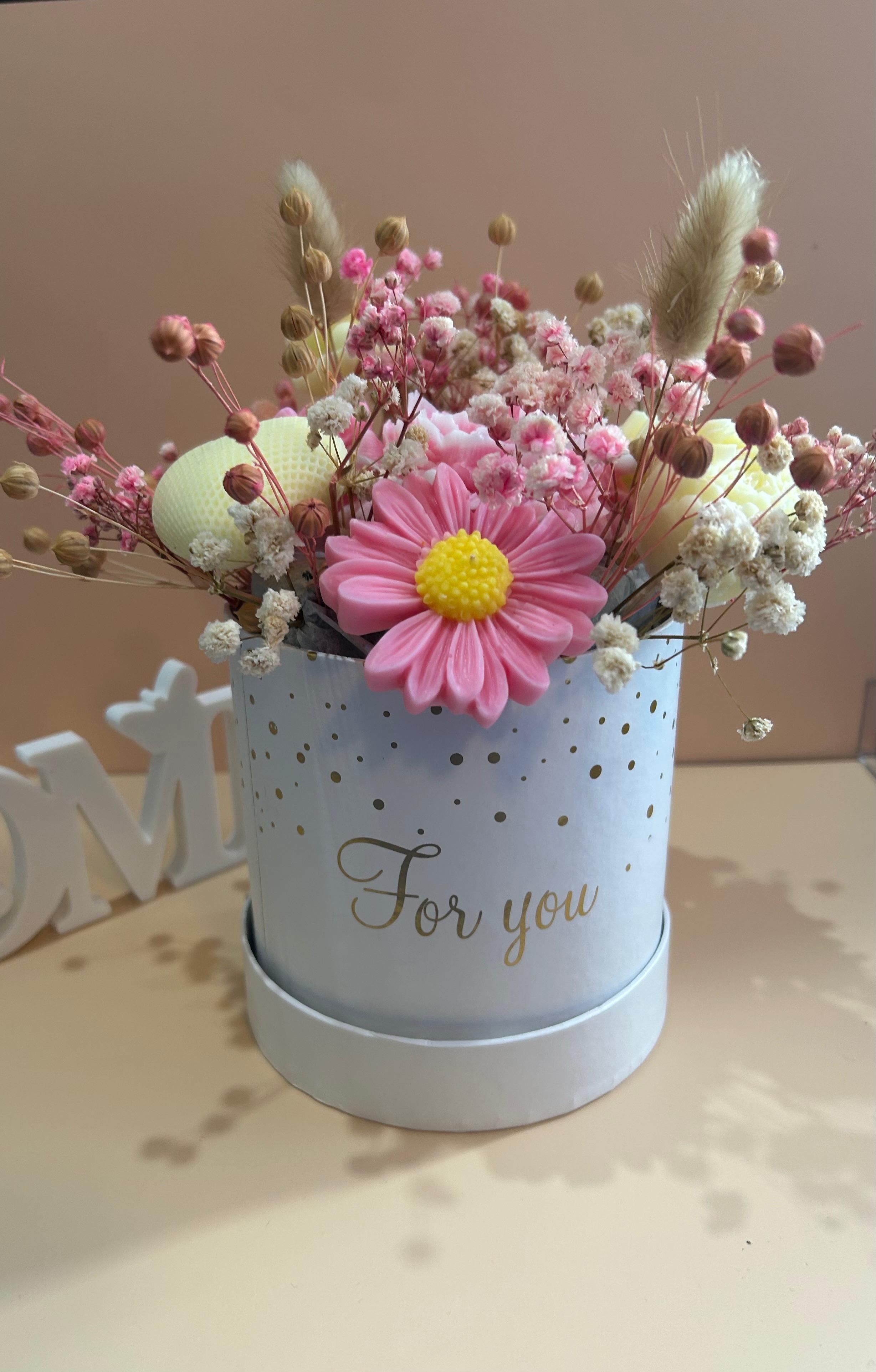 Aranjament floral din ceară de soia -"Inspire & Shine"