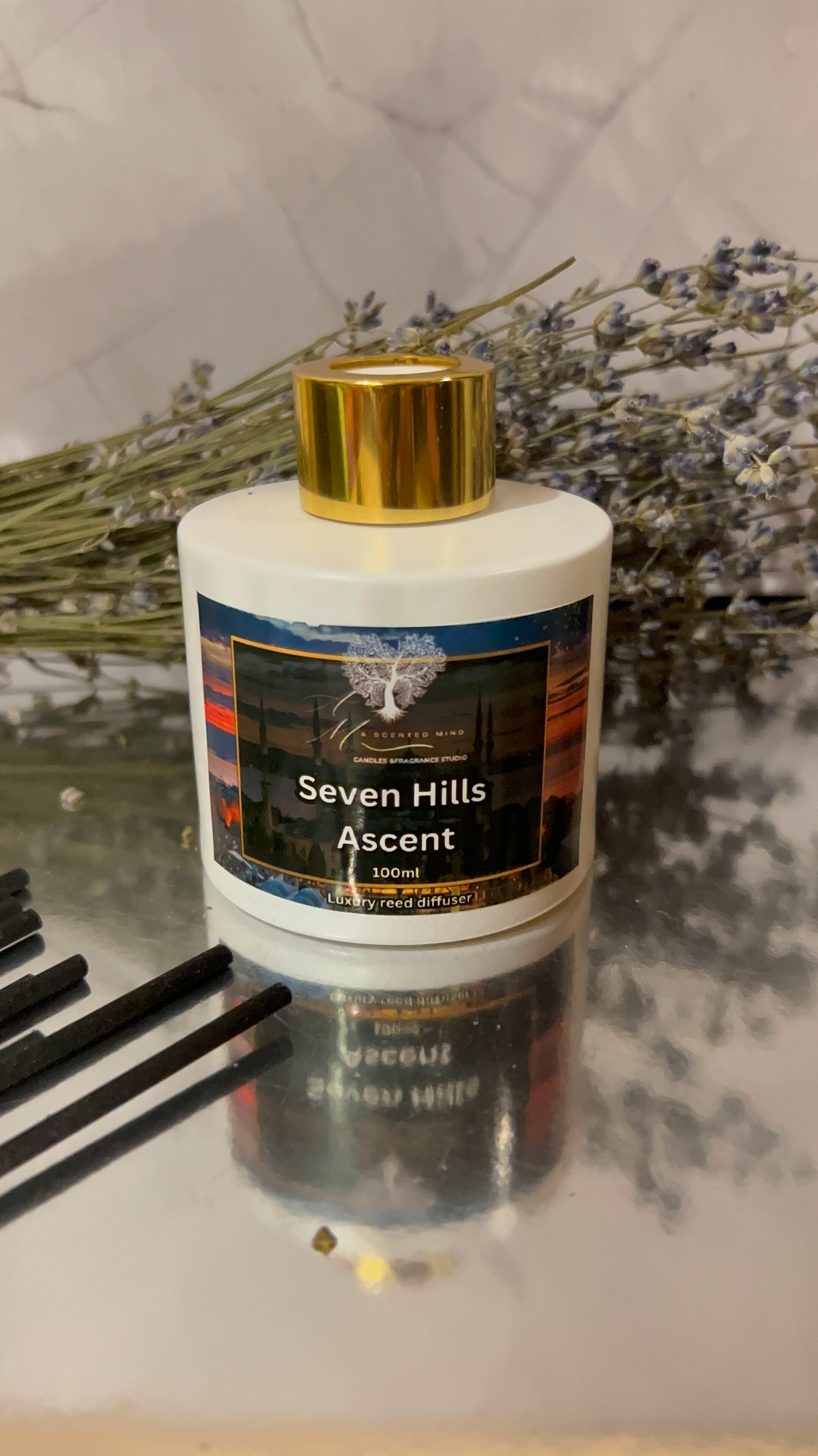 Odorizant de cameră cu bețișoare,Seven Hills Ascent, 100 ml