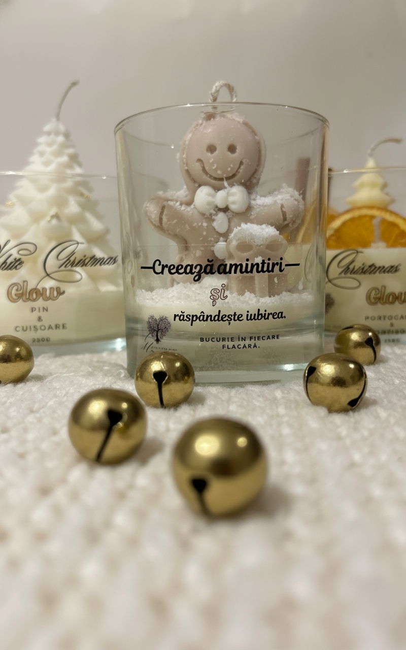 🌟 Lumânare Decorativă Gingerbread Memories 🌟
