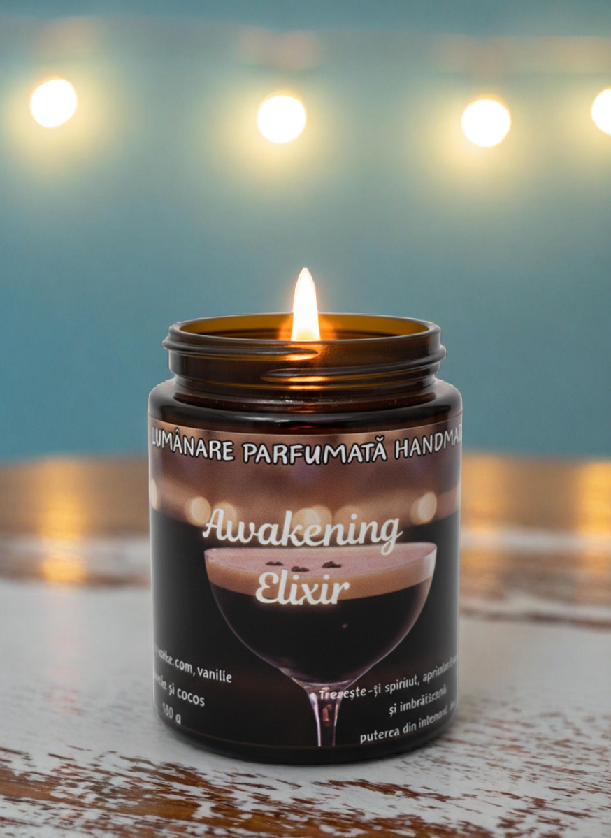 Lumânare parfumată "Awakening Elixir"- cafea,rom,vanilie -150g
