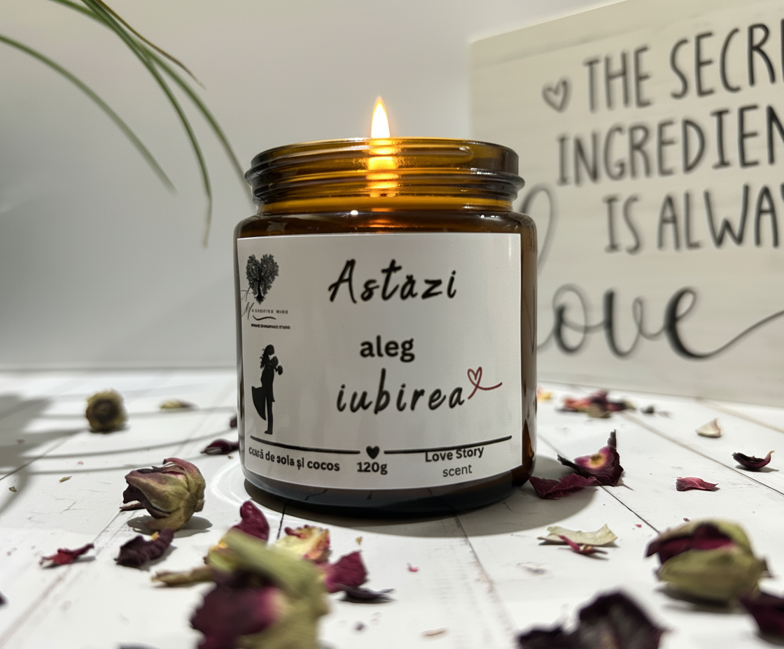 Lumânare pentru suflet- Astăzi aleg iubirea -120 g