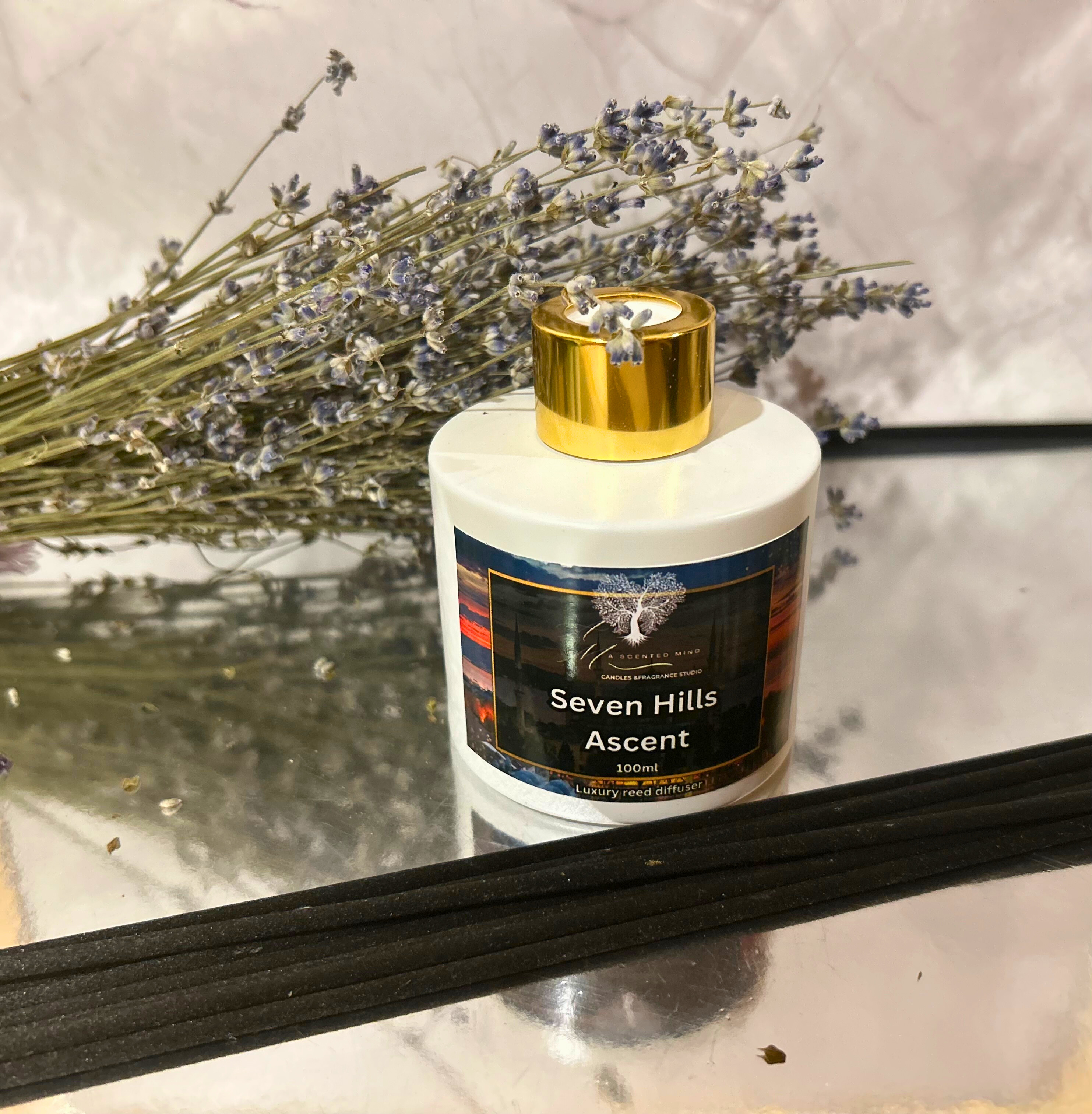 Odorizant de cameră cu bețișoare,Seven Hills Ascent, 100 ml