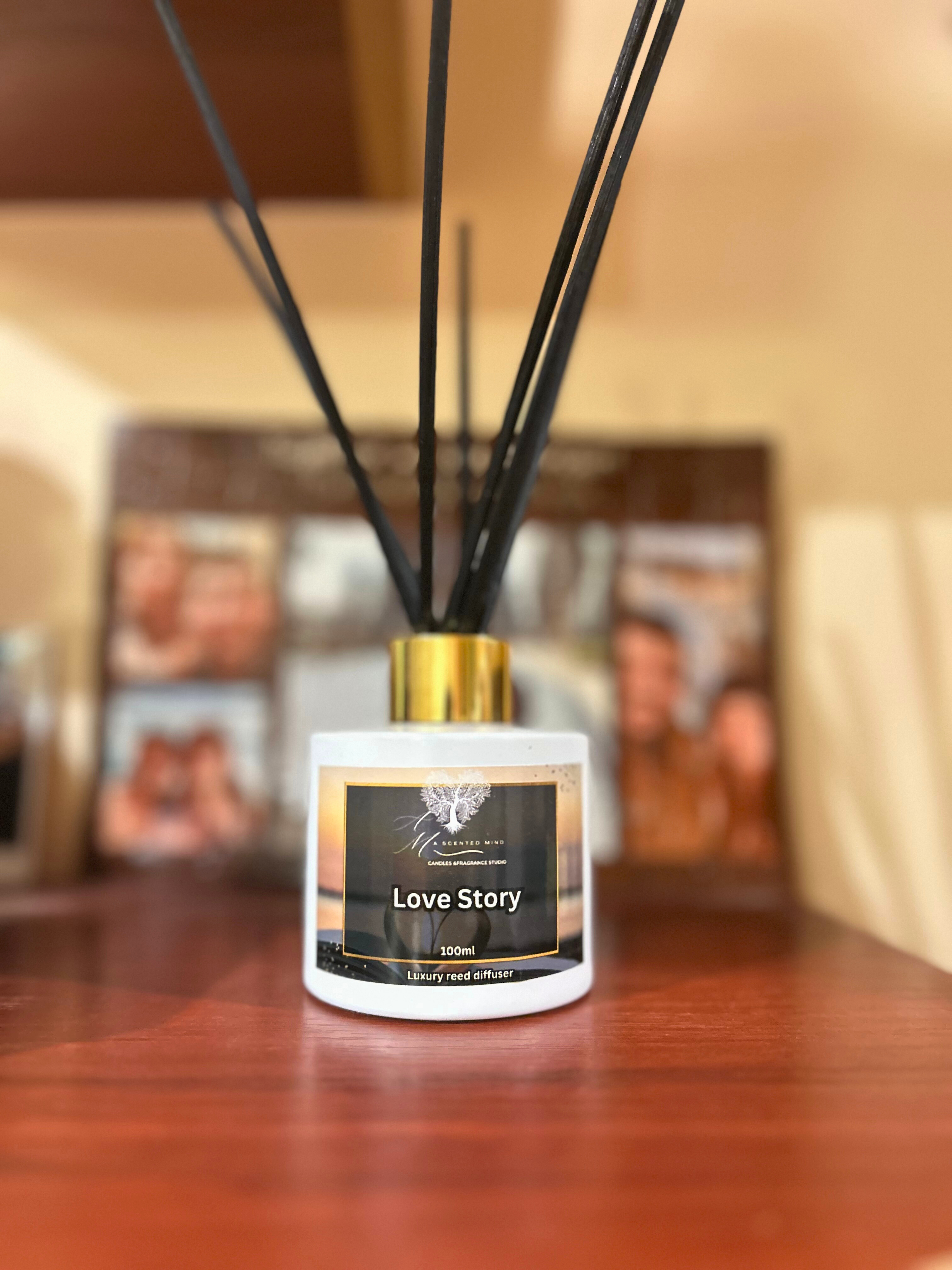 Odorizant de cameră cu bețișoare,Love Story, 100 ml