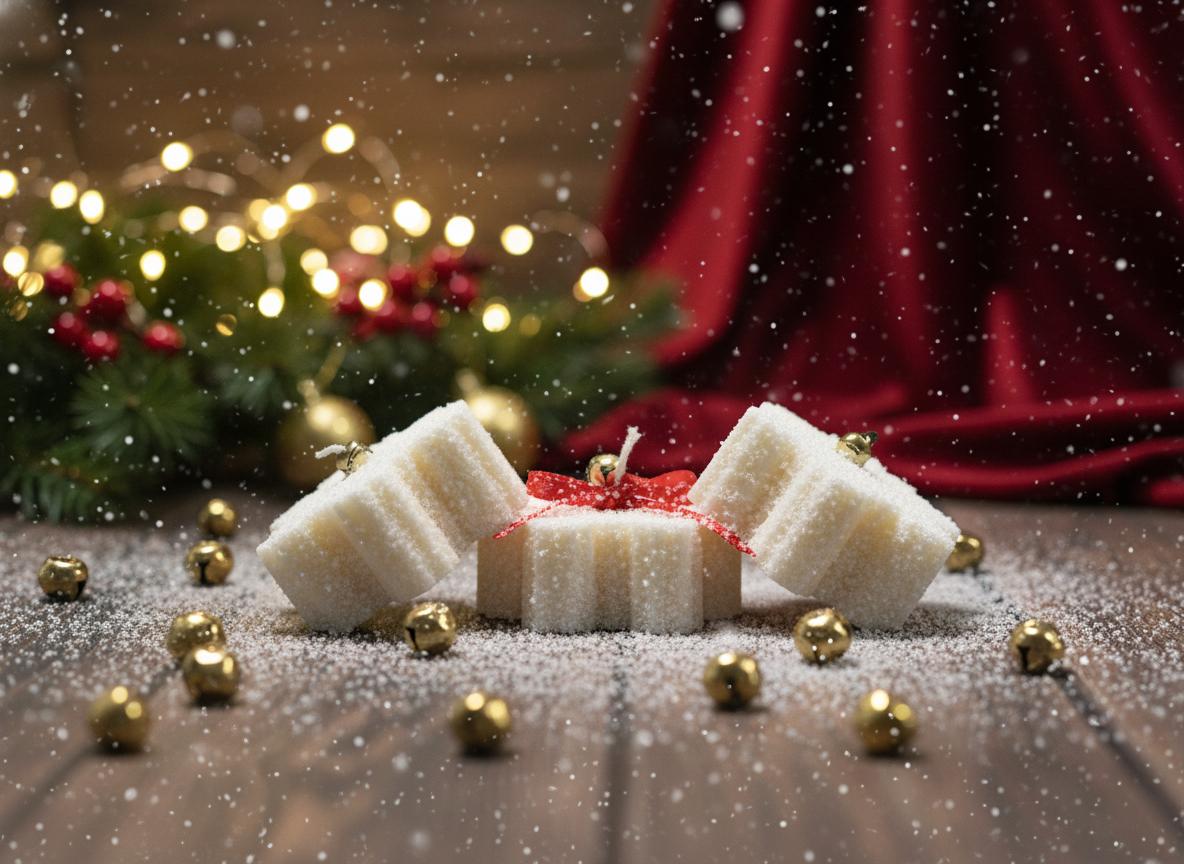 Lumânarea decorativa "Fulgi de Zăpadă Luminoși"