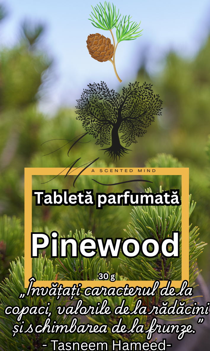 Tabletă parfumată Pinewood - pin, cuisoare,portocala 30 g