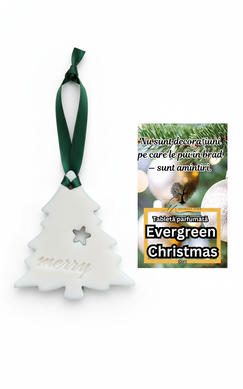 Tabletă parfumată Evergreen Christmas - brad,pin,cedru 30 g