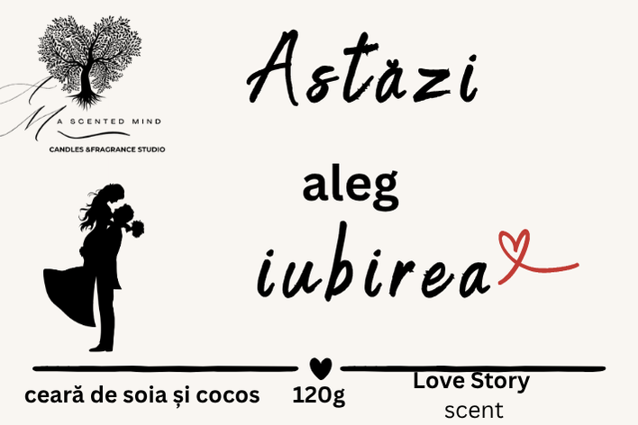 Lumânare pentru suflet- Astăzi aleg iubirea -120 g