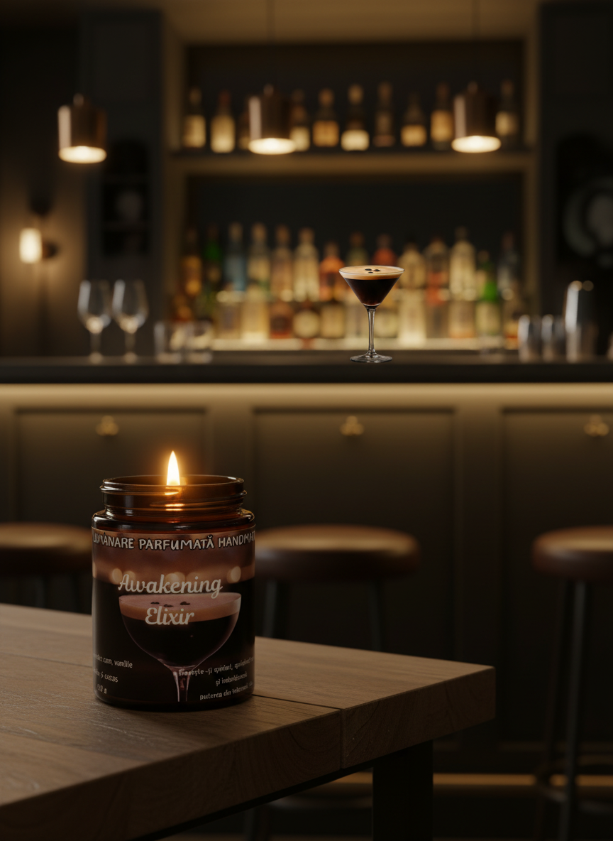 Lumânare parfumată "Awakening Elixir"- cafea,rom,vanilie -150g