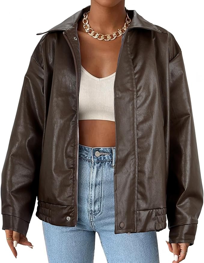 Women's Faux Leather Jacket