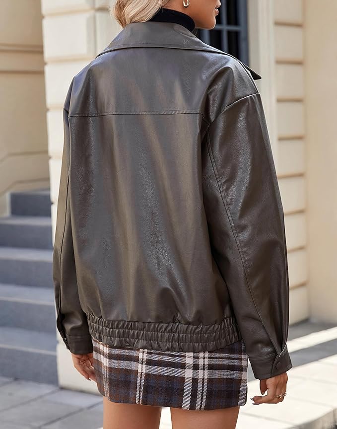 Women's Faux Leather Jacket