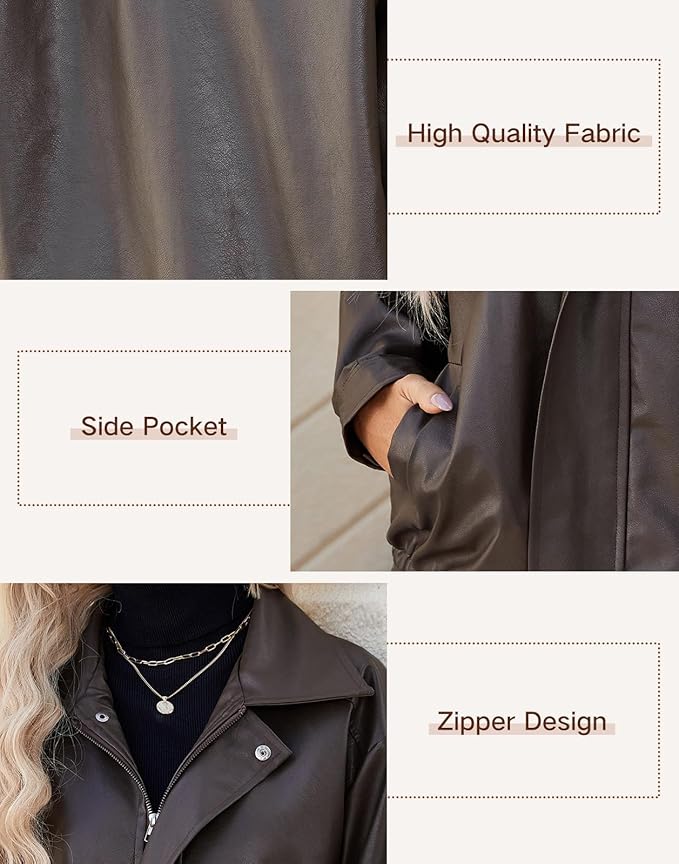 Women's Faux Leather Jacket