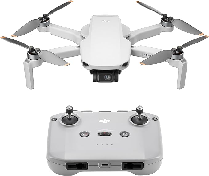 DJI Mini 4K, drone per adulti, fotocamera 4K HD, meno di 249 g, stabilizzatore 3 assi, trasmissione video 10 km, return automatico, resistenza al vento, 31 min di volo