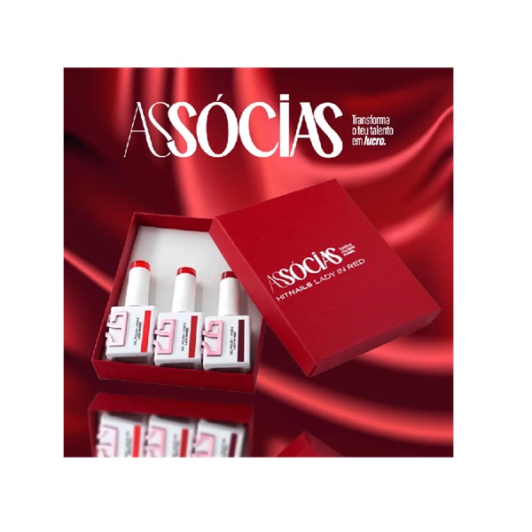 Gel Polish Lady in Red Collection - 3 Cores