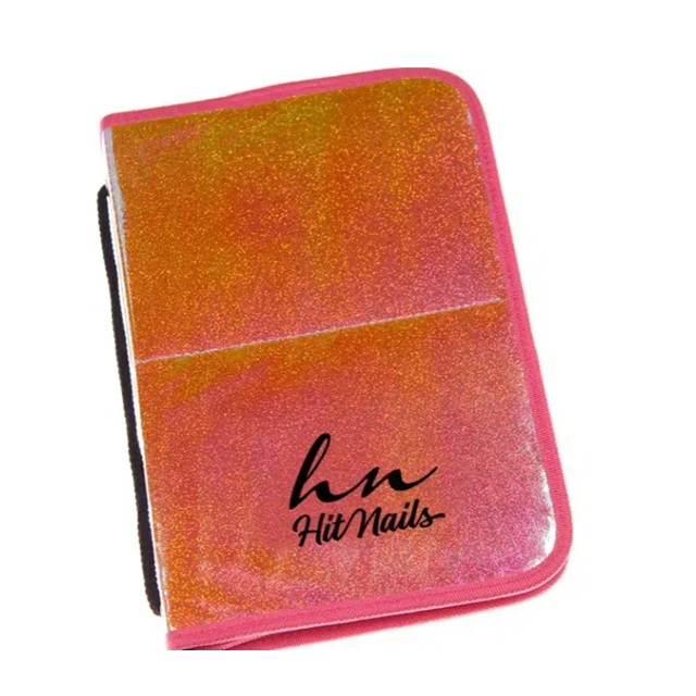 Estojo Pincéis Duplo Glitter Pink