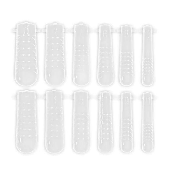 Dual Form (F1) - Tips for Nail Designer - Clear Square shape 1