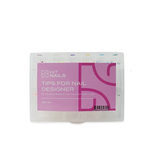 Tips F1 Almond Russian Normal Size With Color - 120un.