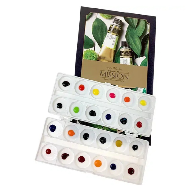 Caixa com Cores Aguarela