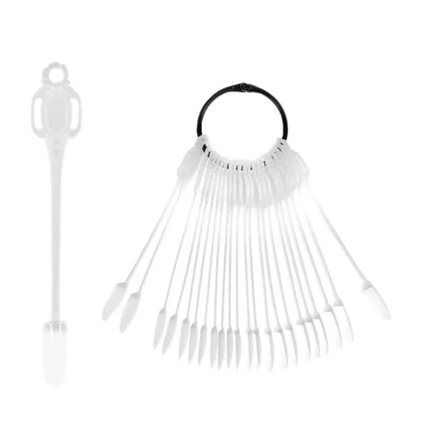 Mostruário 24 tips em Argola Oval Clear - Md.