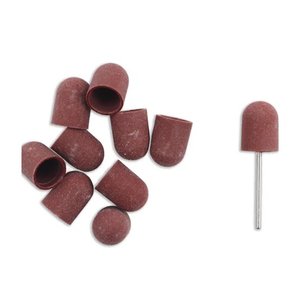13mm Sanding cap #180 10un. + 1 mandril