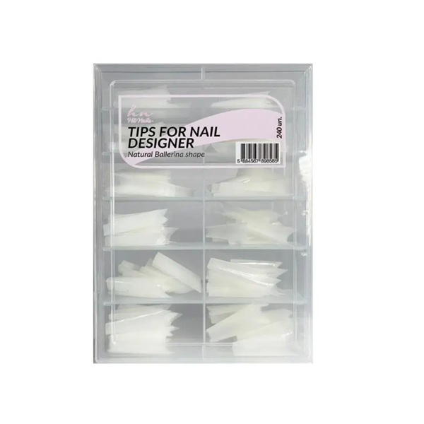 Tips For Nail Designer - Natural Ballerina Shape 240un.