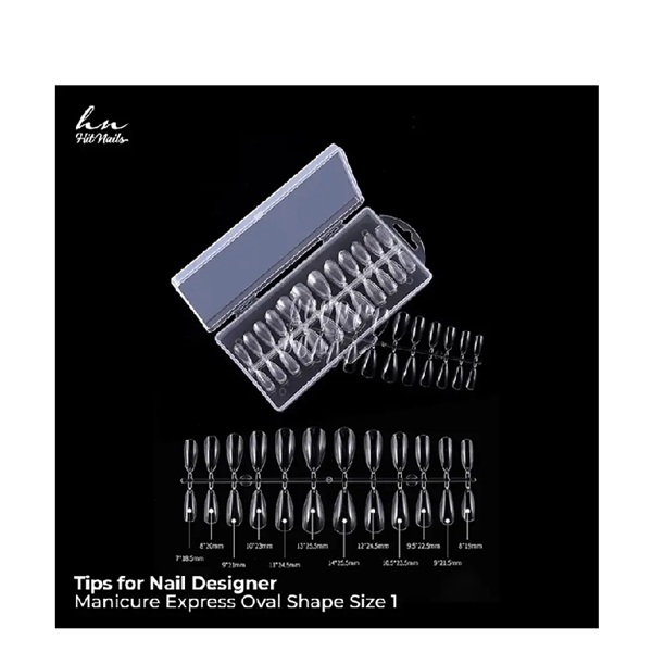Tips for Nail Designer - Manicure Express Oval Shape Size 1