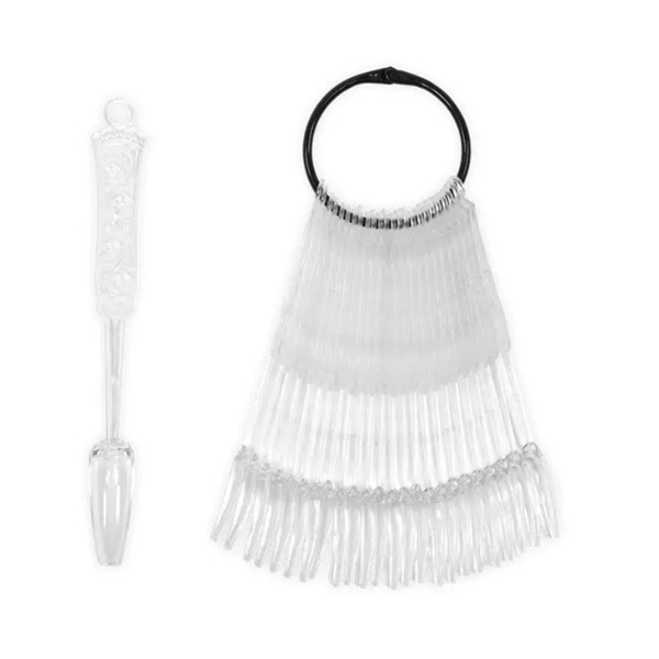 Mostruário 24 Tips em argola Bailarina Clear