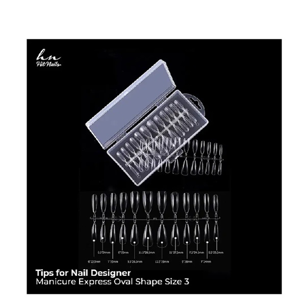 Tips for Nail Designer - Manicure Express Oval Shape Size 3
