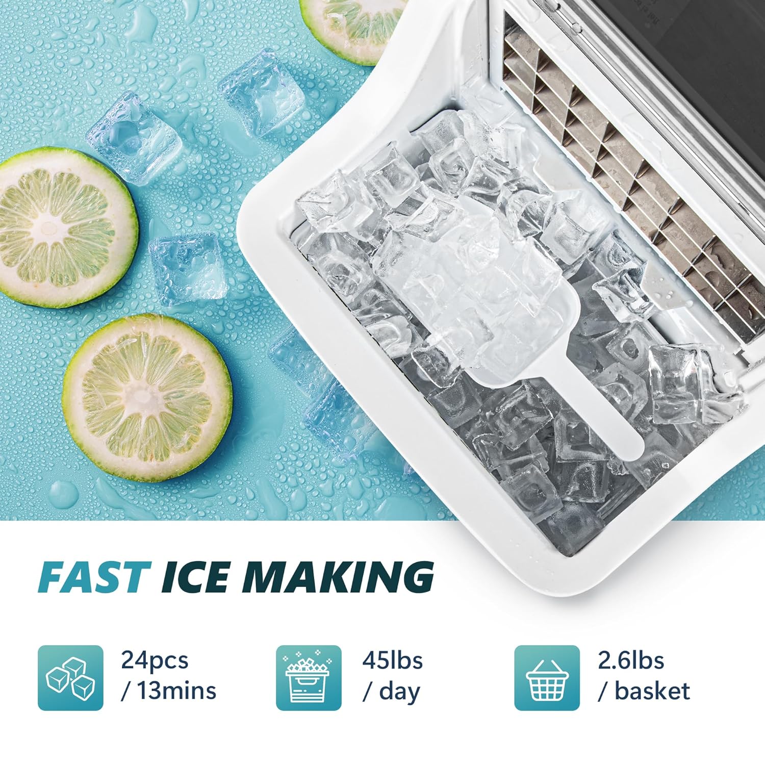 Ice Cube Maker Machine Countertop