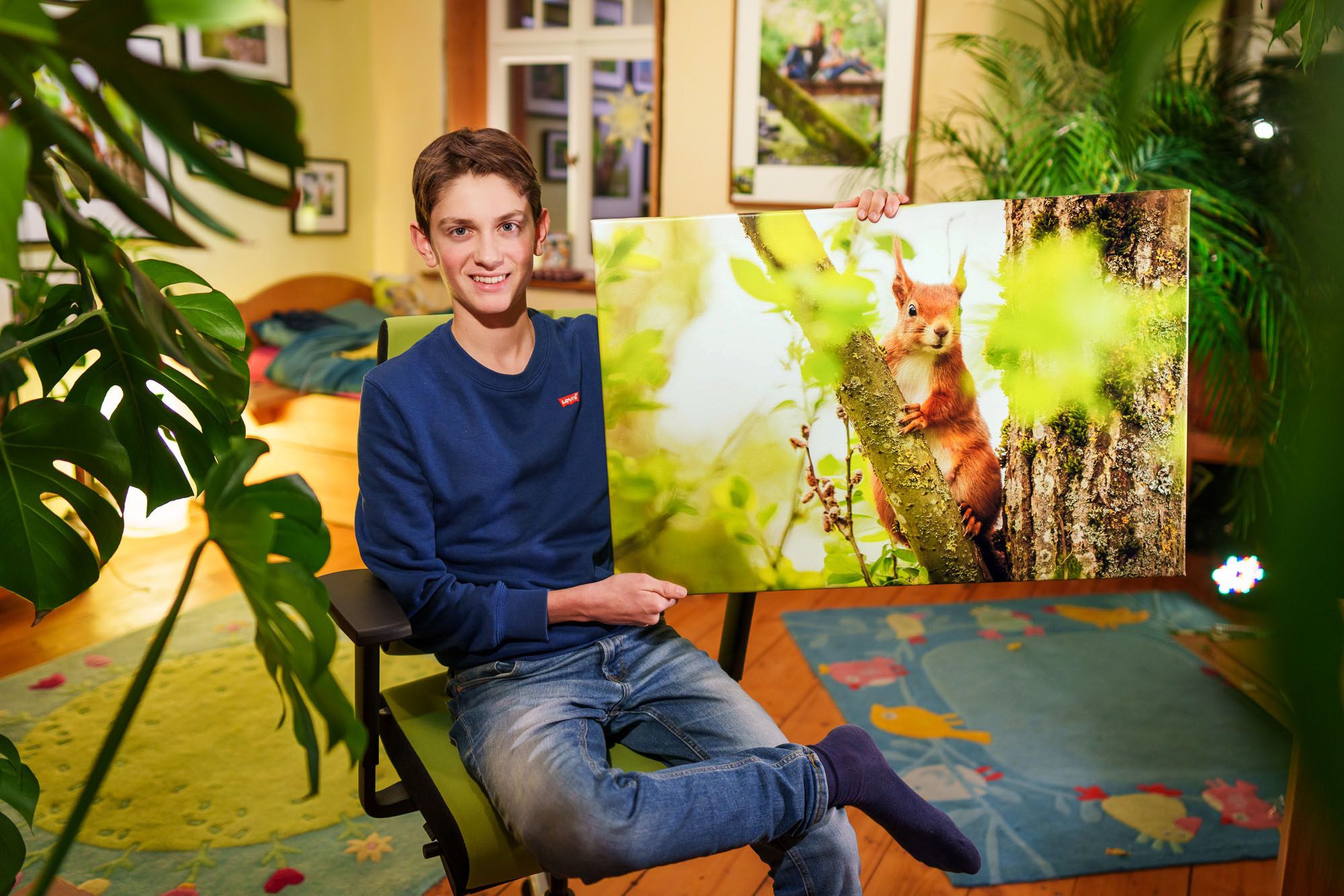 Wandbild Eichhörnchen