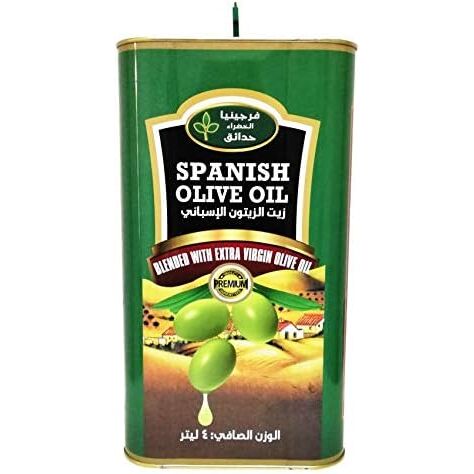 VIRGINIA GREEN GARDENS SPANISH EXTRA VERGIN OLIVE OIL - 4LITER