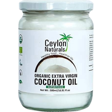 Organic Extra Virgin Coconut Oil 500 ml from Sri Lanka