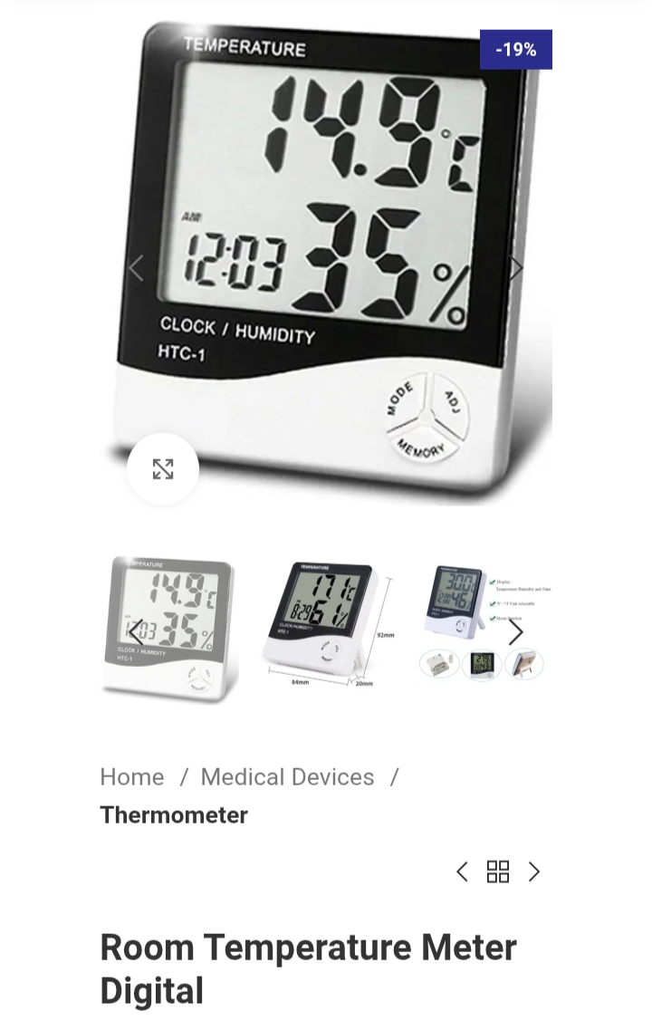 Digital Room Temperature Meter