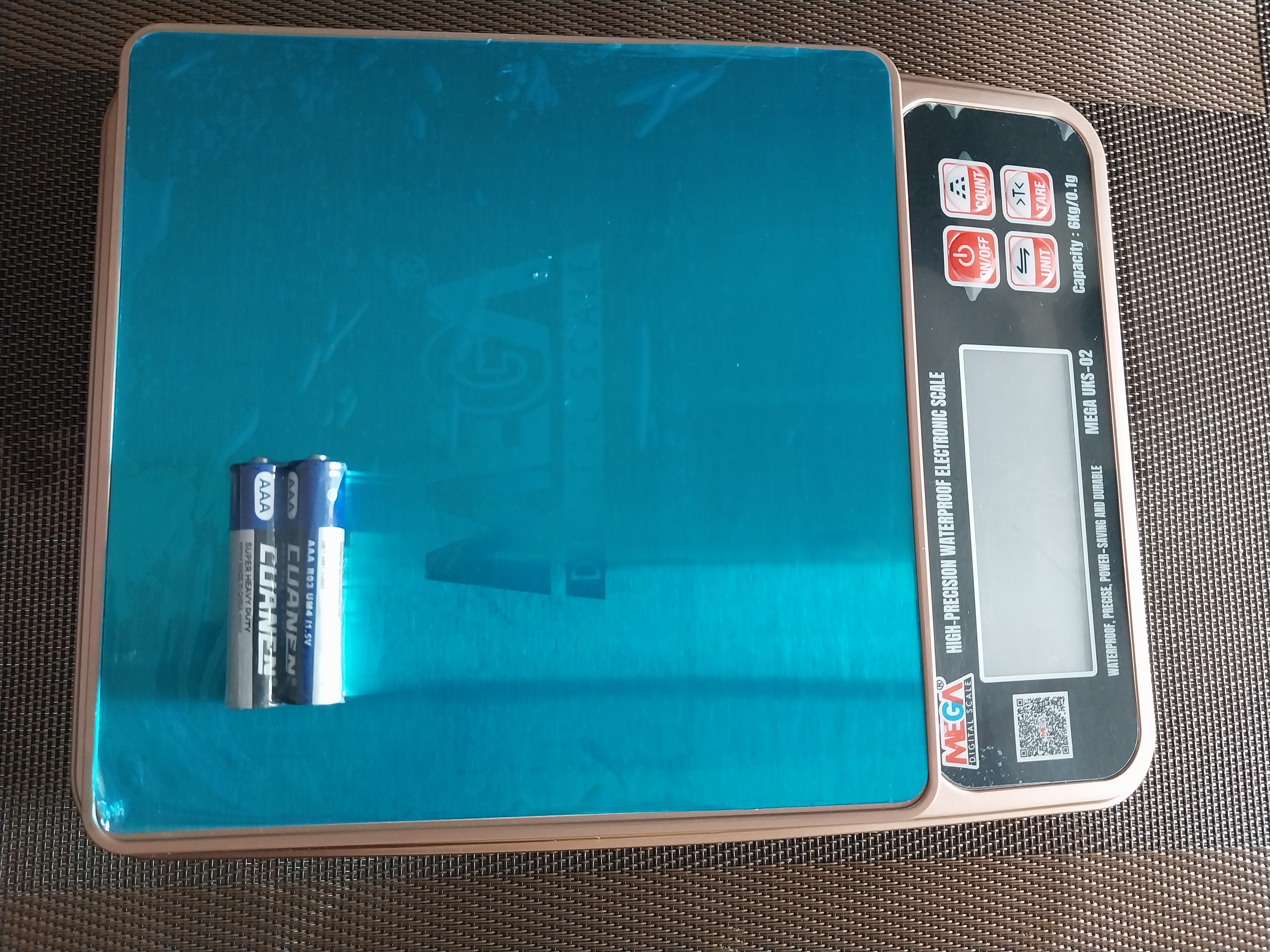 MEGA Digital Scale 6 kg Battery/charger 