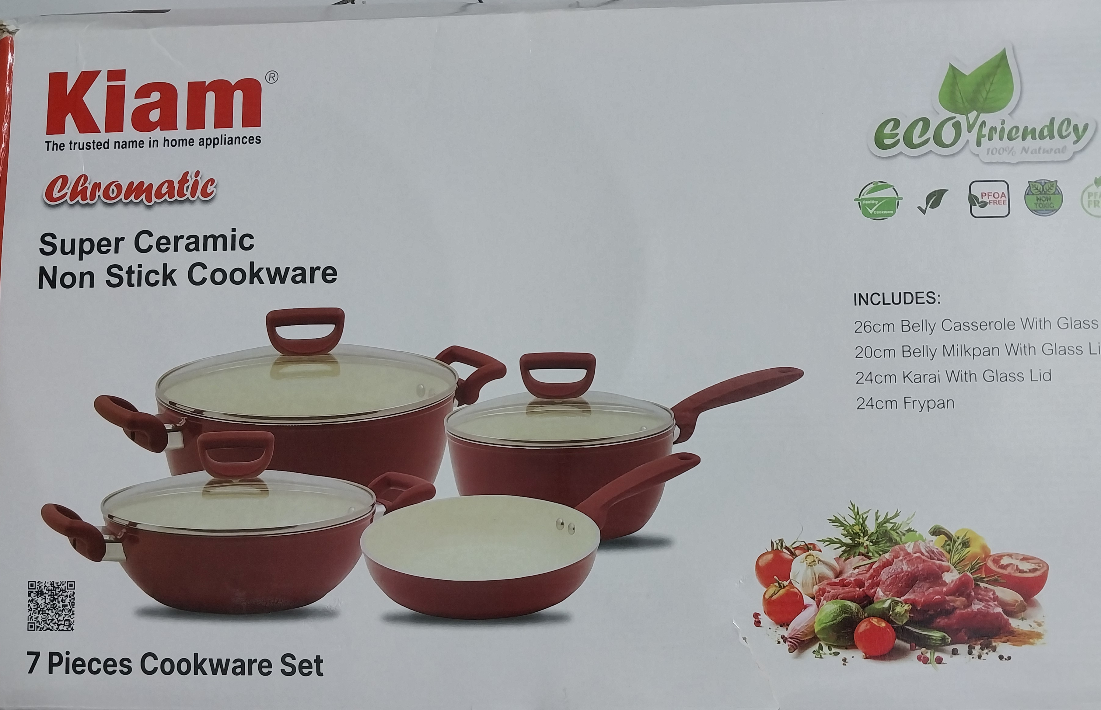 Kiam Chromatic Super Ceramic Non Stick Cookware with induction cooking