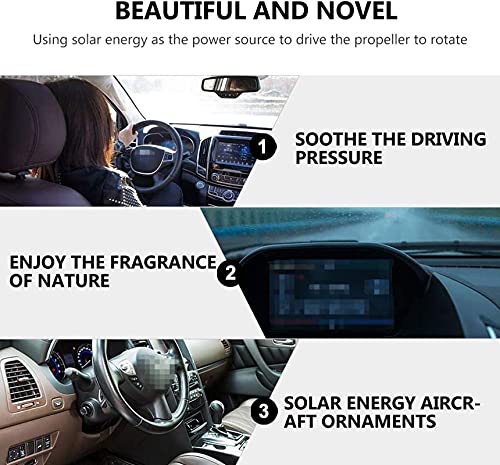PROODOS Car Accessories Solar Car Perfumes & Fresheners For Dashboard Pod|Solar Plane With Fragrance For Car (Silver) Visit the PROODOS Store