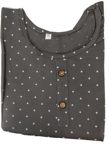 Black Polka Dot Kurti
