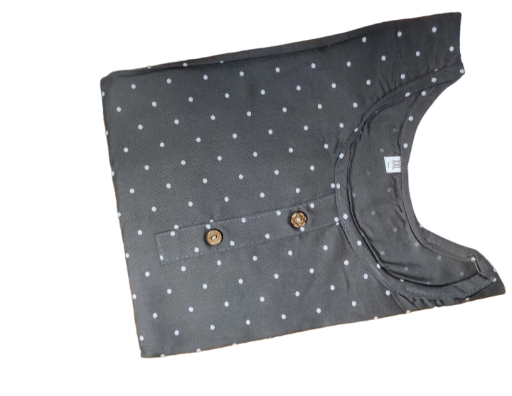 Black Polka Dot Kurti