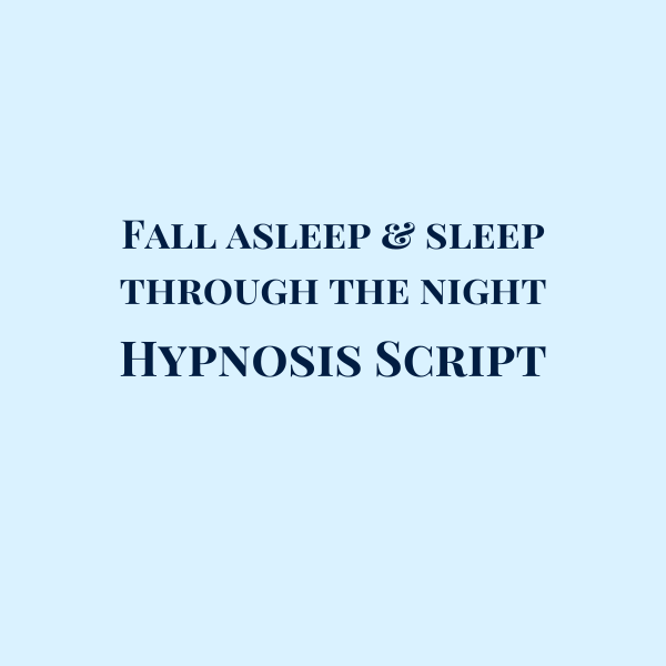 Fall asleep & sleep through the night