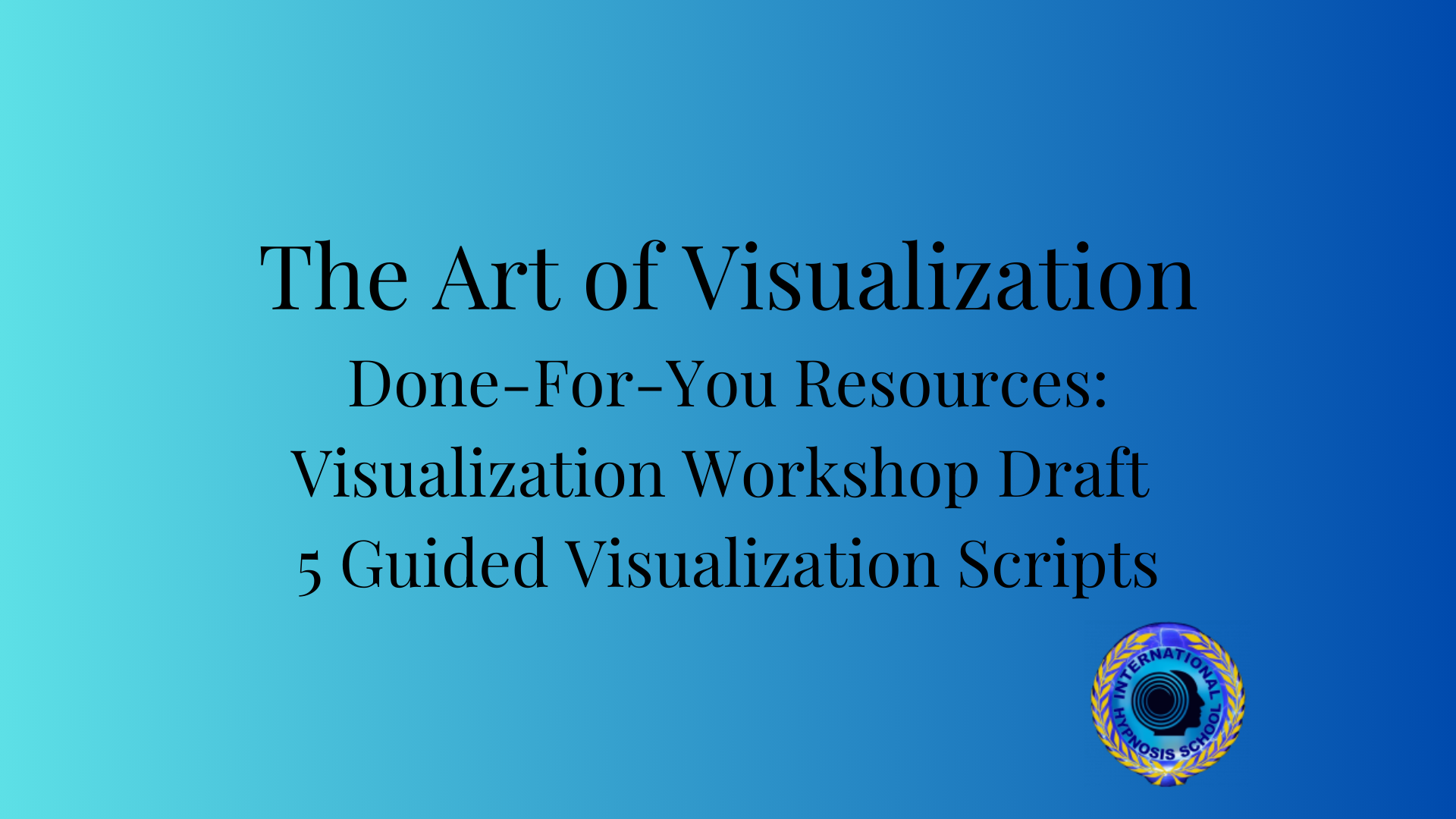  The Art of Visualization 